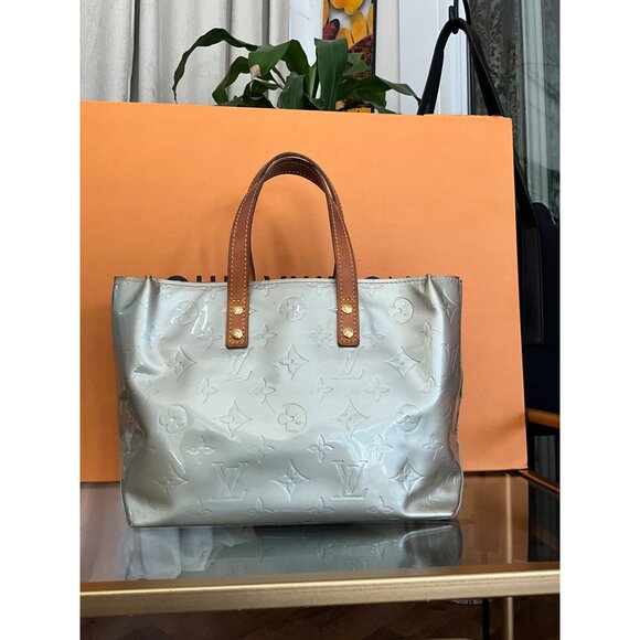 Louis Vuitton Monogram Vernis Bedford Handbag With Leather Handles - Silver & Br - Picture 4 of 12